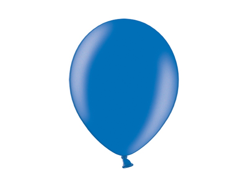Svadobné ozdoby - Metalický balónik - modrý