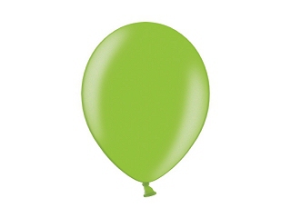 Svadobné ozdoby - Metalický balónik - svetlo zelený