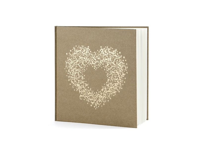 Svadobné knihy a fotoalbumy - Svadobná kniha - srdce