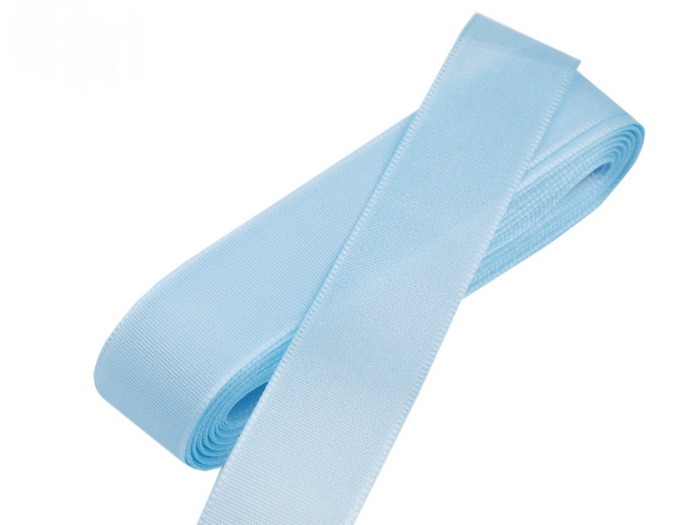 Svadobné výväzky a stuhy - Taftová stuha bledo modrá 15 mm