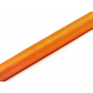 Dekoračná organza 0,16x9m - oranžová