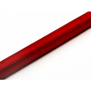Dekoračná organza 0,16x9m - červená