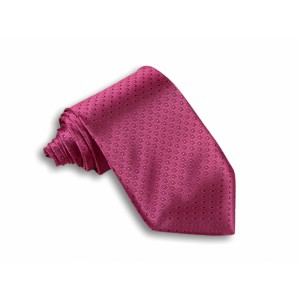 Ružová kravata so vzorom