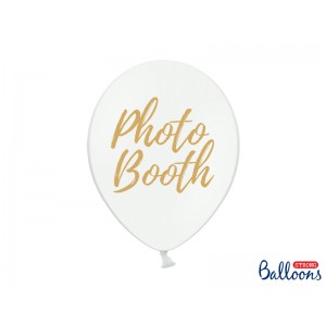 Biely balónik s nápisom Photo booth
