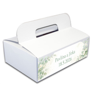 Krabička na výslužky jarné kvety