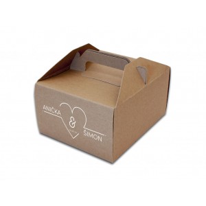 Výslužková krabička minimalistické srdce