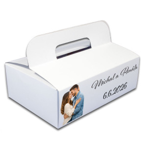 Krabička na výslužky srdiečkové balóniky